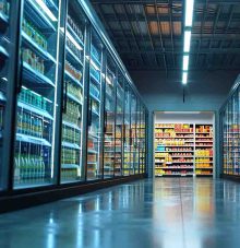 Generative AI, Temperature-controlled refrigerated storage, cold warehouse, commercial refrigeration equipment